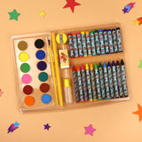 Zog Children's 42 Piece Art Set - For Ages 3 to 8 Years - Includes Paints and Crayons