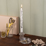 Willow and Belle Paint Splatter Design Table Candles In Gift Box Set Of Six