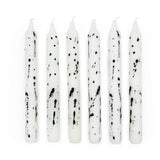 Willow and Belle Paint Splatter Design Table Candles In Gift Box Set Of Six