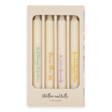 Willow and Belle Quote Design Table Candles In Gift Box Set Of Four