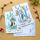 Peter Rabbit Notecards and Envelopes Set – Forest Picnic Design