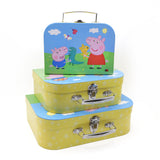 Peppa Pig Children’s Triple Carry Case Set – Official 3-Piece Storage & Travel Cases