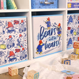 Paddington Fabric Storage Cubes – Pack of 2 Kids Organiser Boxes – Toy & Bedroom Storage Solution