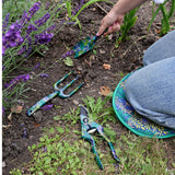 Orange Grove Fork and Trowel Garden Tool Set - William Morris Larkspur Design