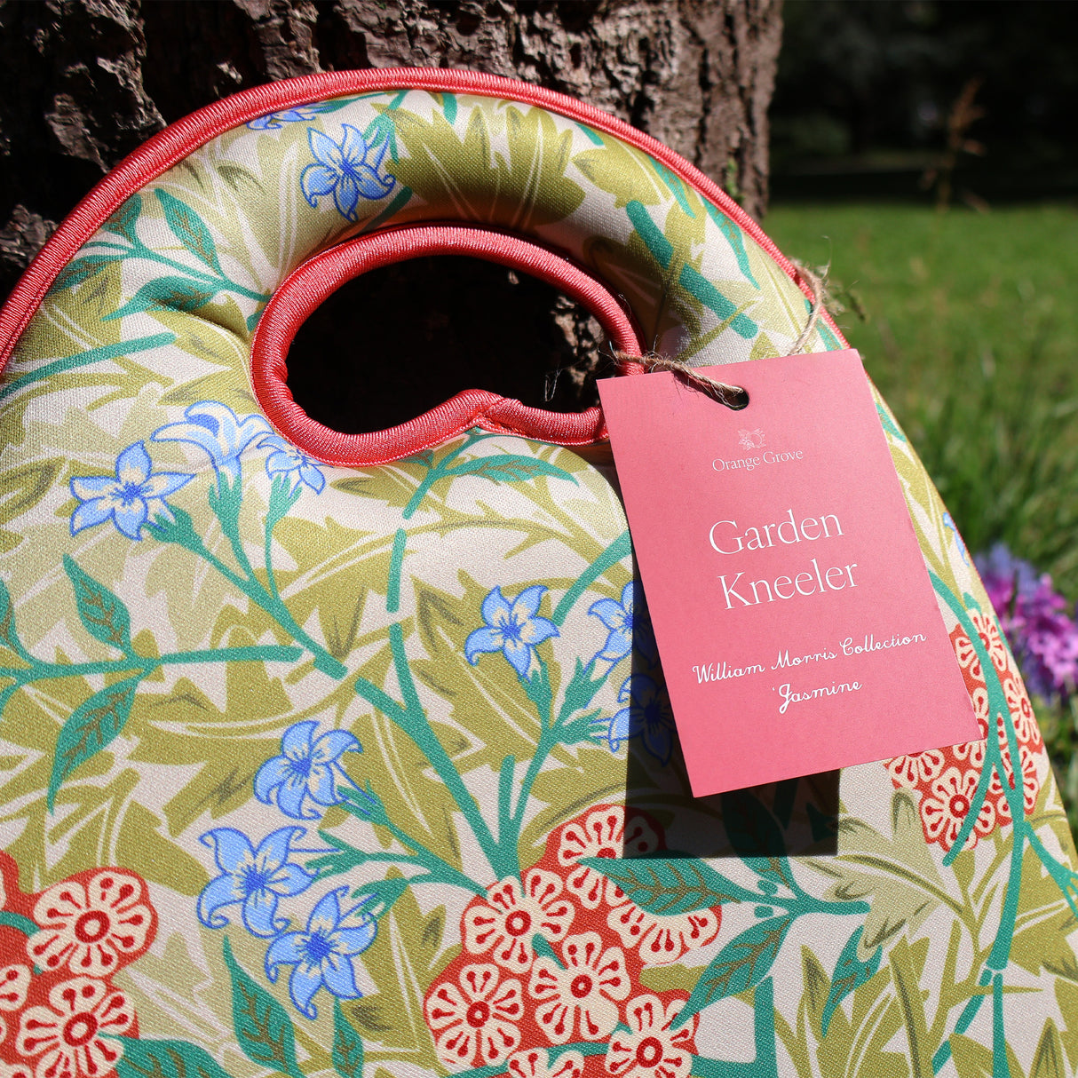 Orange Grove Garden Kneeler - William Morris Design - Padded Memory Foam