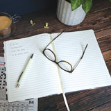 Journal Notebook – Monochrome Squiggle B5 Design