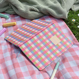 Journal Notebook – Pink Gingham A5 Design