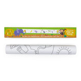 Colour Your Own 3m Jungle Animals Poster – Monkeys, Tigers, Parrots & Elephants