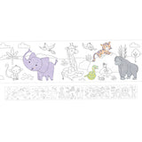 Colour Your Own 3m Jungle Animals Poster – Monkeys, Tigers, Parrots & Elephants