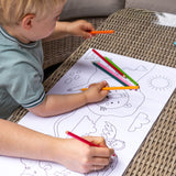 Colour Your Own 3m Jungle Animals Poster – Monkeys, Tigers, Parrots & Elephants