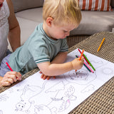 Colour Your Own 3m Jungle Animals Poster – Monkeys, Tigers, Parrots & Elephants