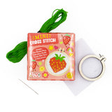 Make Your Own Mini Cross Stitch Kit - Strawberry