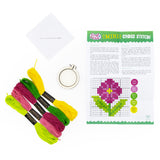 Make Your Own Mini Cross Stitch Kit - Flower