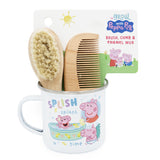 Peppa Pig Baby Brush, Comb & Enamel Mug Gift Set