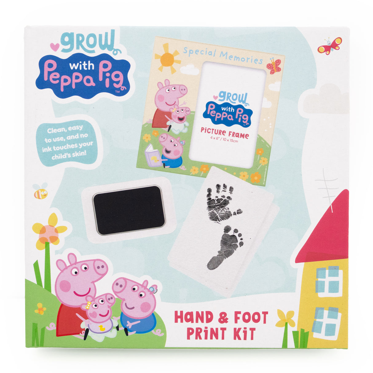 Peppa Pig Hand & Foot Print Kit - Baby Keepsake Frame