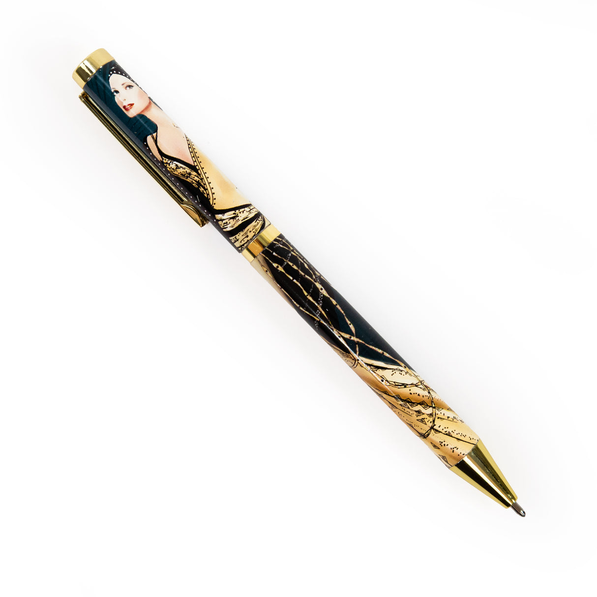 Claire Coxon Art Deco Ballpoint Pen in Gift Box