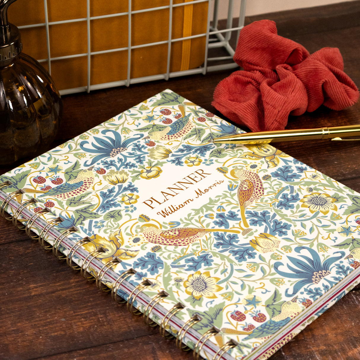 William Morris A5 Wired Notebook with Dividers