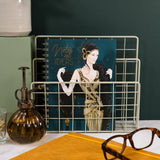 Claire Coxon Art Deco A5 Wired Notebook with Dividers