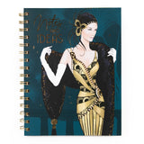 Claire Coxon Art Deco A5 Wired Notebook with Dividers