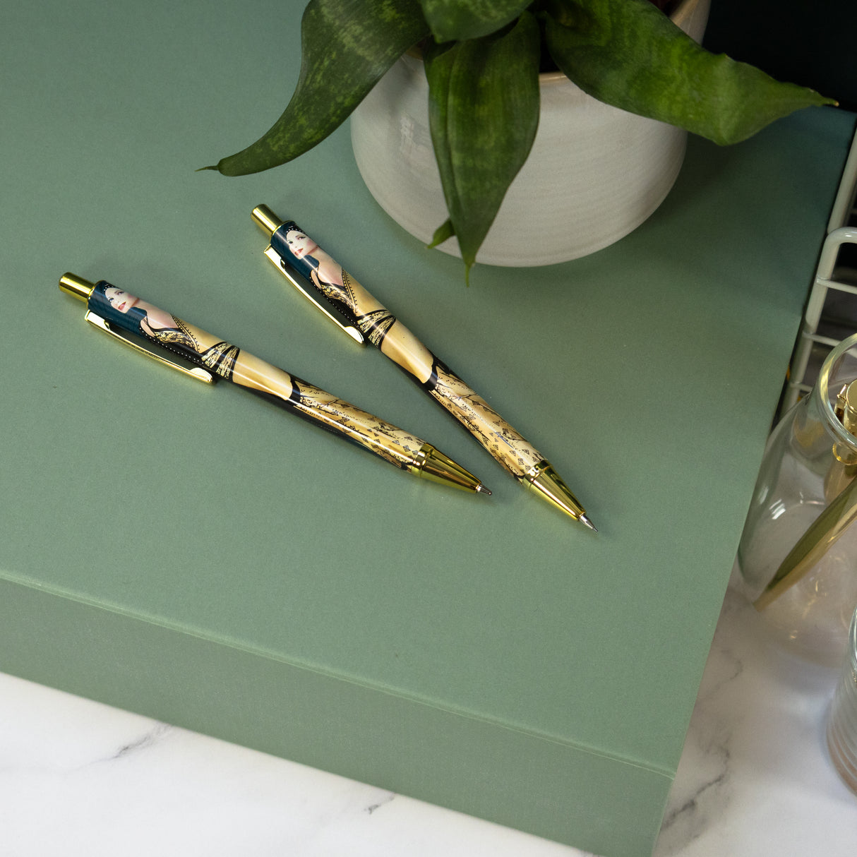 Claire Coxon Art Deco Pen & Pencil Gift Set