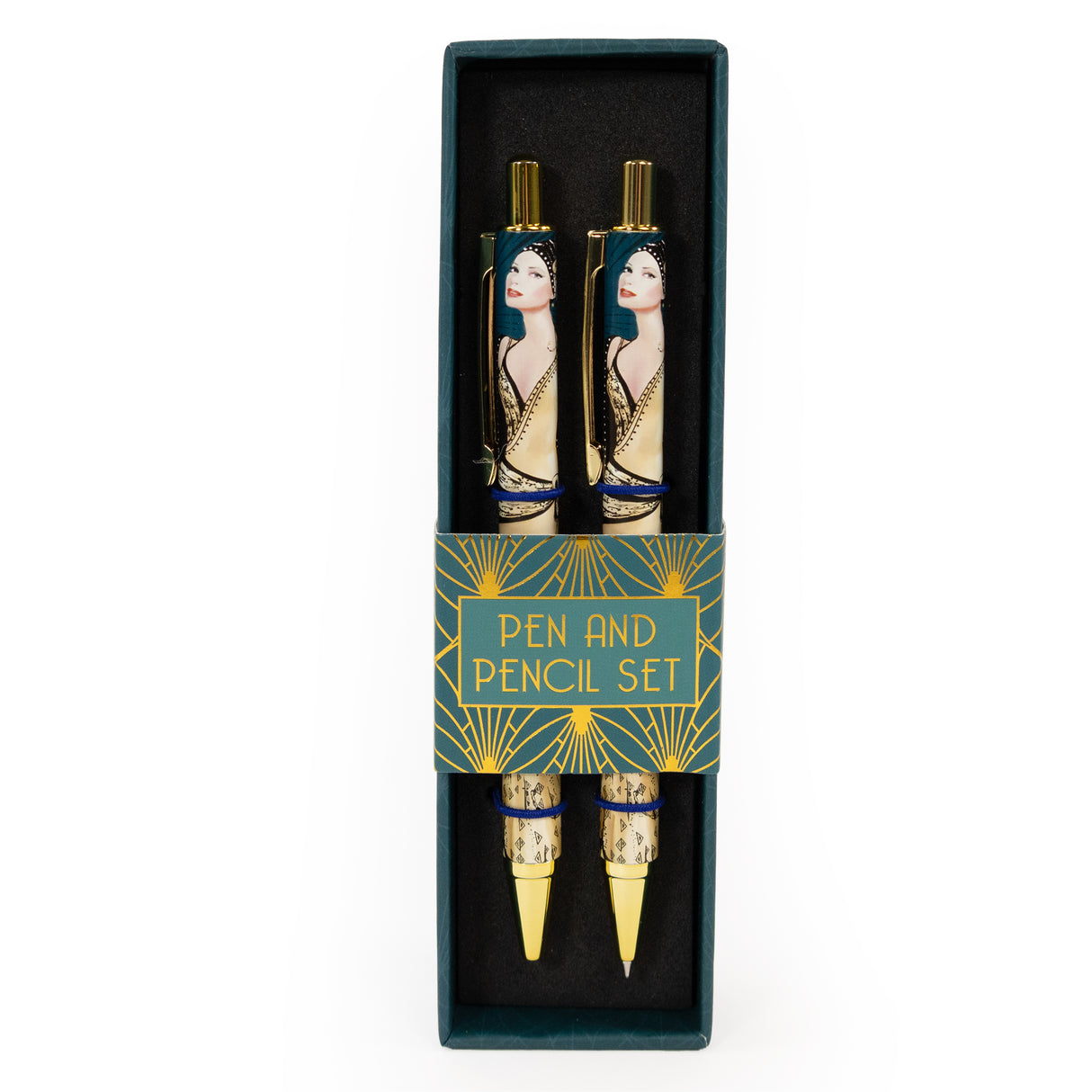 Claire Coxon Art Deco Pen & Pencil Gift Set