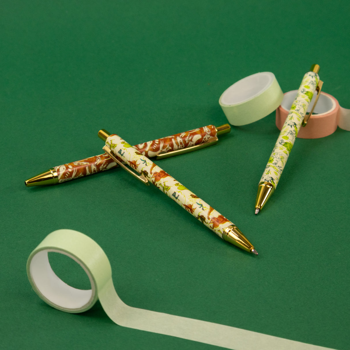 Natural History Museum Dinosaur Ballpoint Pens in Gift Box – Set of 3 Pens