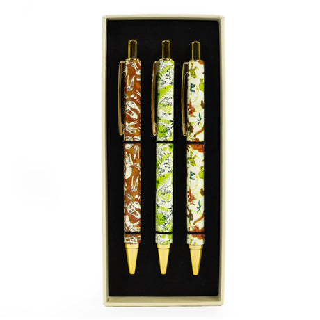 Natural History Museum Dinosaur Ballpoint Pens in Gift Box – Set of 3 Pens