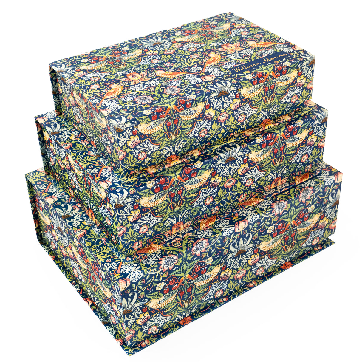 Set of 3 Nesting Storage Boxes - William Morris