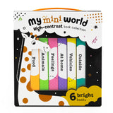 My Mini World – Box Set of 6 High-Contrast Mini Board Books - First Words