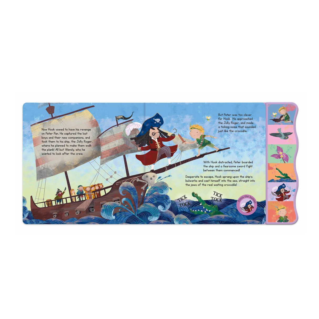 Peter Pan Fairy Tale Sound Book - 6 Enchanting Sound Buttons To Press And Play