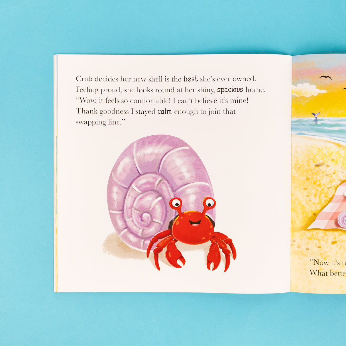 When Crab Feels Calm - Me And My Feelings Children's Paperback Book