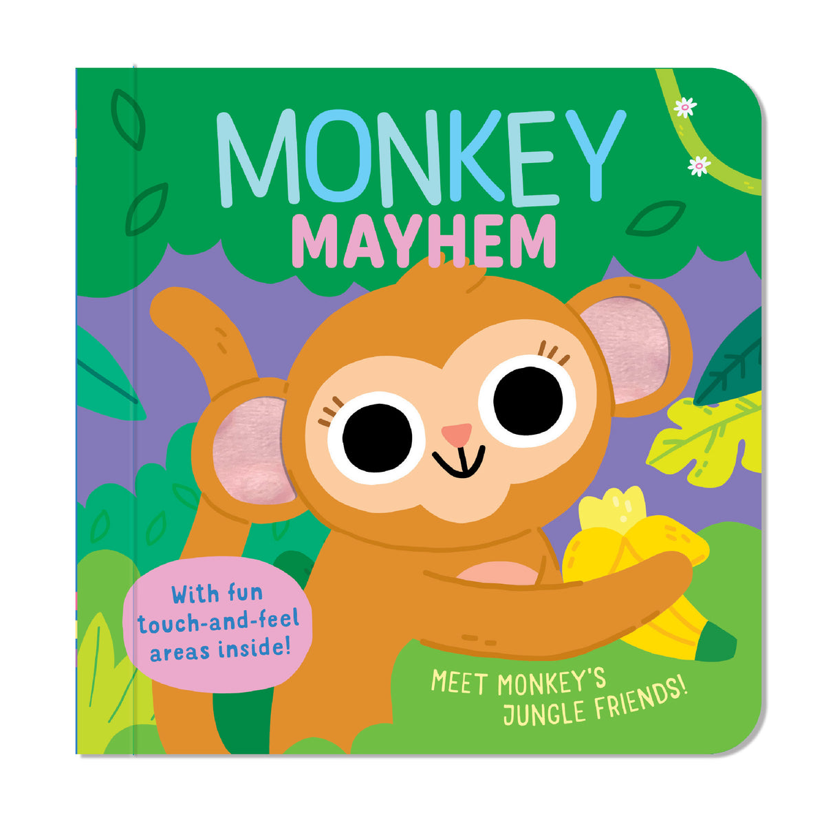 Monkey Mayhem – Touch & Feel Board Book - Jungle Sensory Book