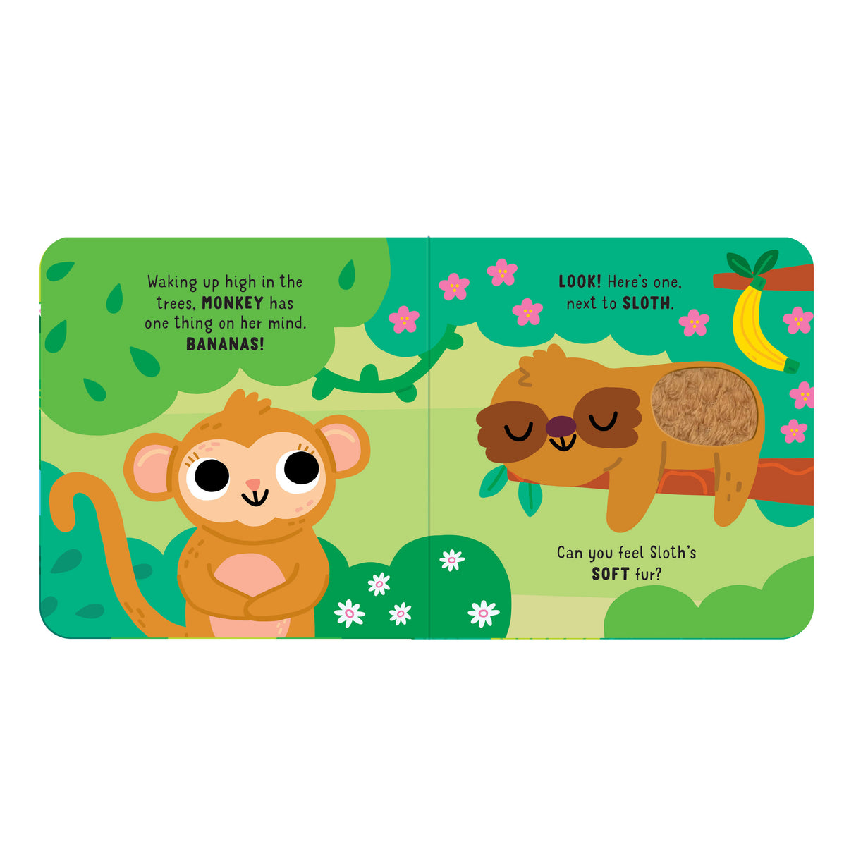Monkey Mayhem – Touch & Feel Board Book - Jungle Sensory Book