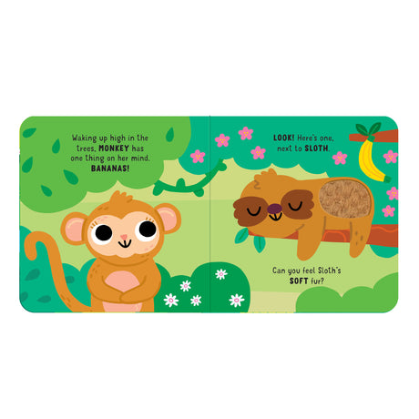 Monkey Mayhem – Touch & Feel Board Book - Jungle Sensory Book