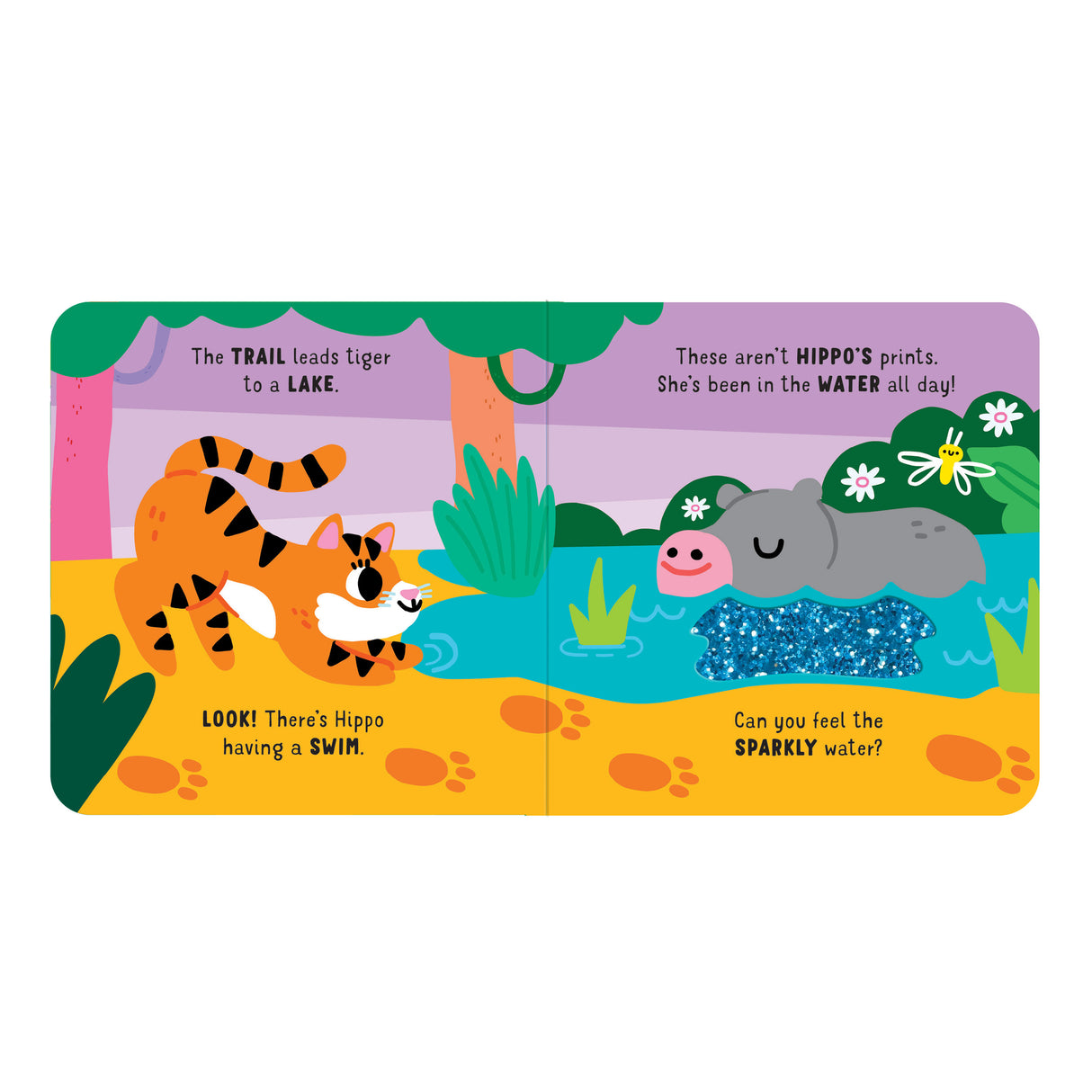 Tigers Trail – Touch & Feel Board Book - Jungle Sensory Adventure