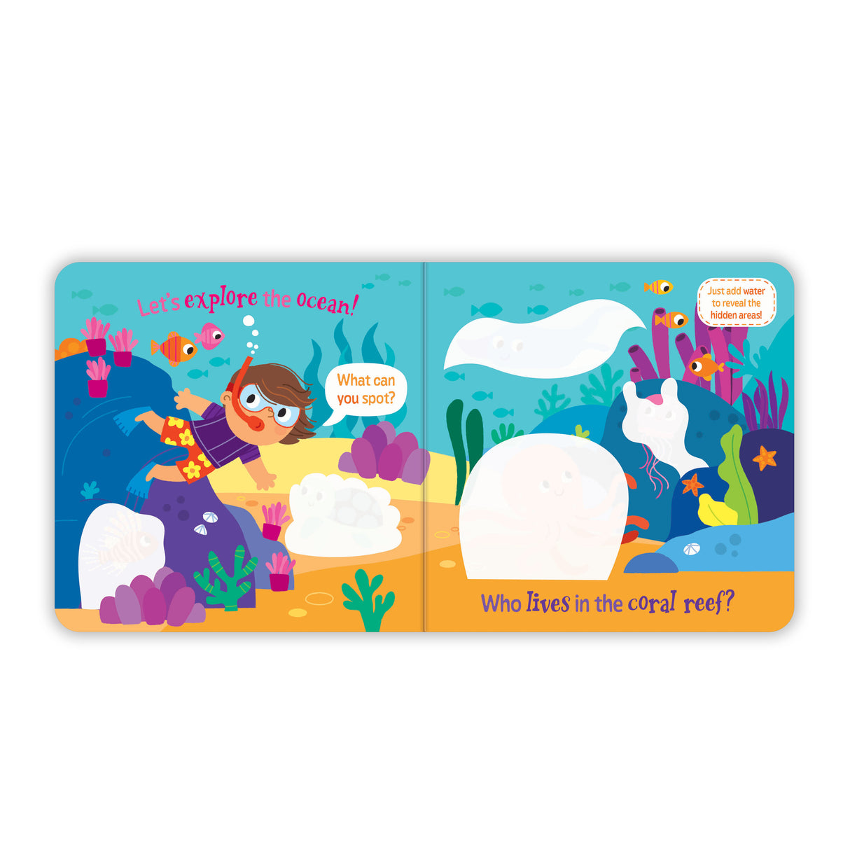 Magic Painting Book – Ocean - Mess-Free Water Reveal Board Book
