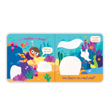 Magic Painting Book – Ocean - Mess-Free Water Reveal Board Book