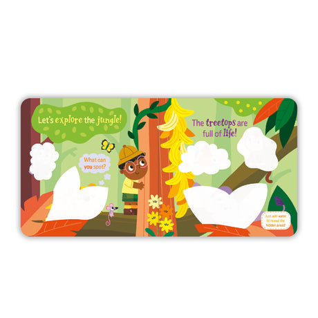 Magic Painting Book – Jungle - Mess-Free Water Reveal Board Book