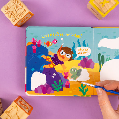 Magic Painting Book – Ocean - Mess-Free Water Reveal Board Book