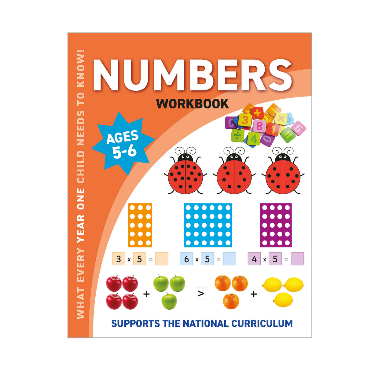 Children's Numbers Workbook – Year One Ages 5 to 6 Years