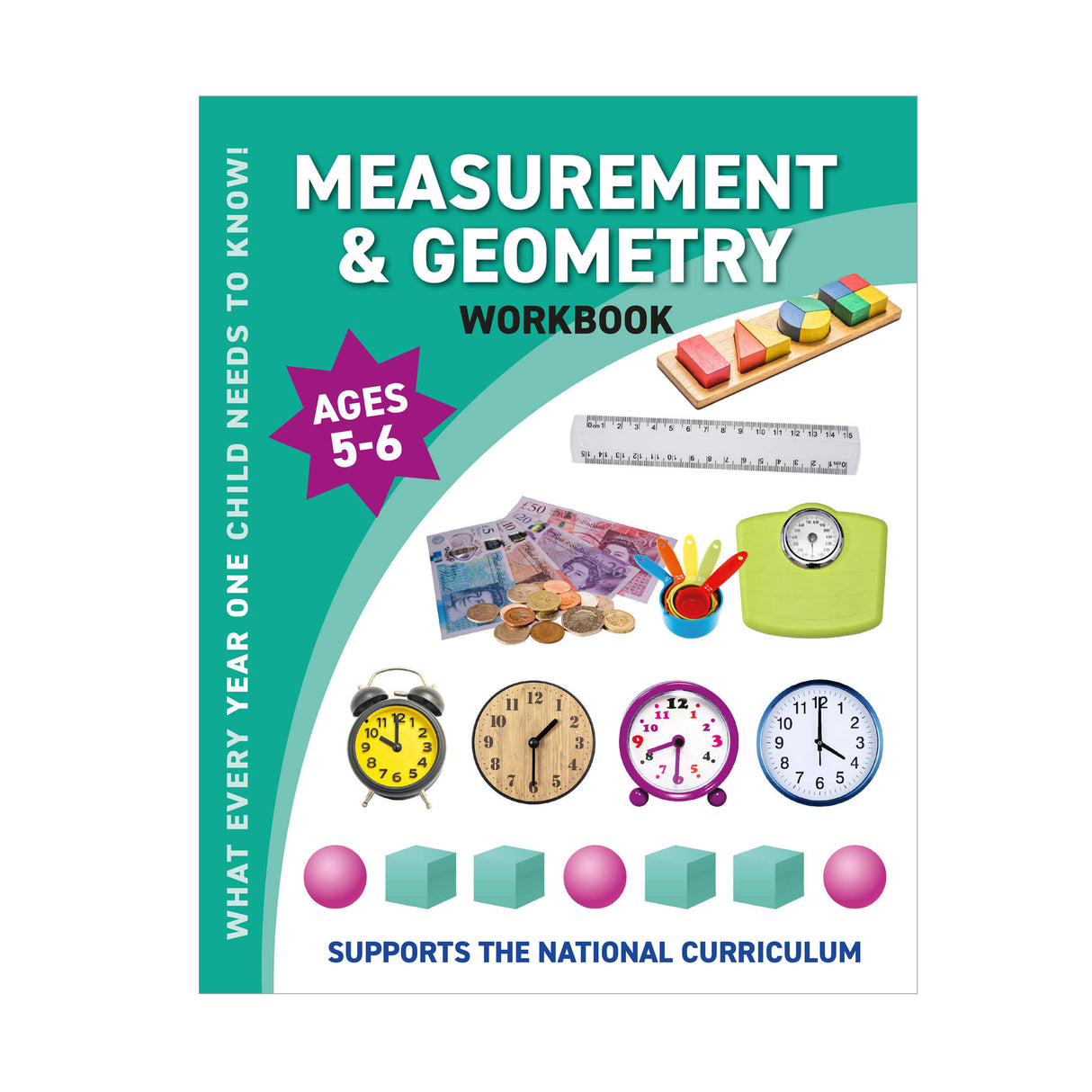 Children's Measurement & Geometry Workbook – Year One Ages 5 to 6 Years