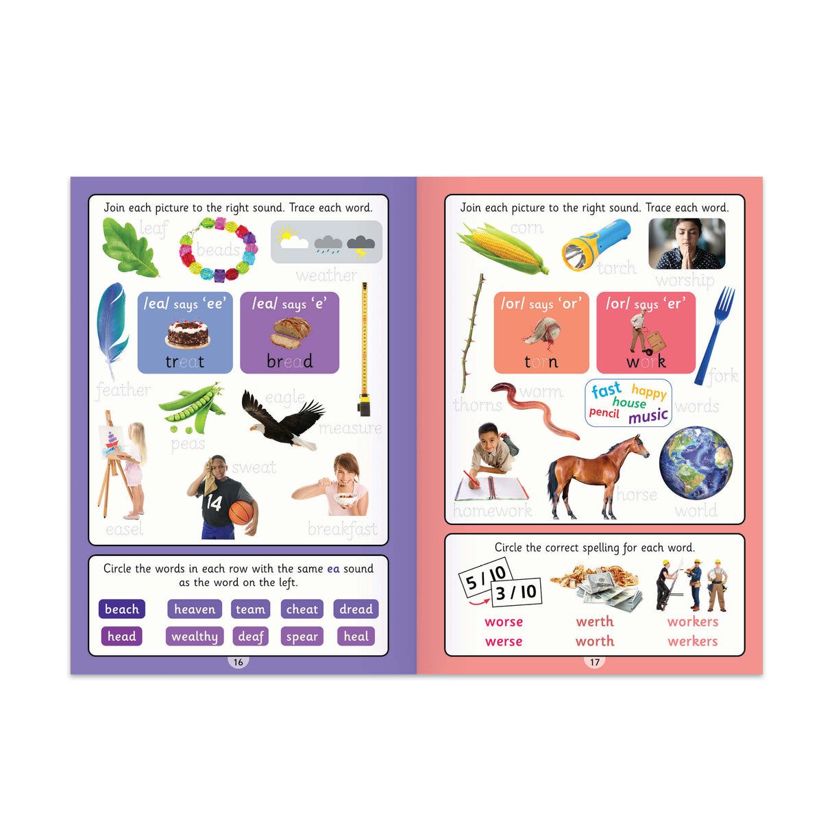 Children's Phonics Wipe Clean Book & Pen Set – Ages 5 to 6 Years