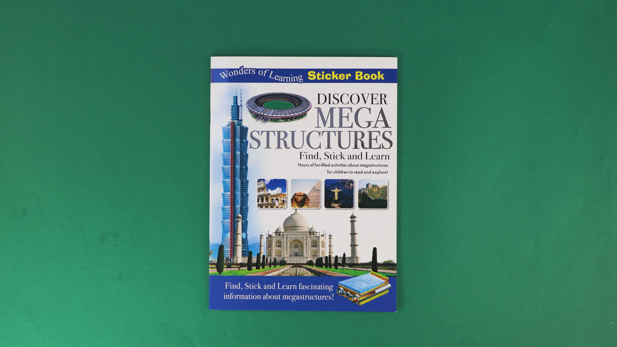 Discover Mega Structures Sticker Book - Find, Stick and Learn