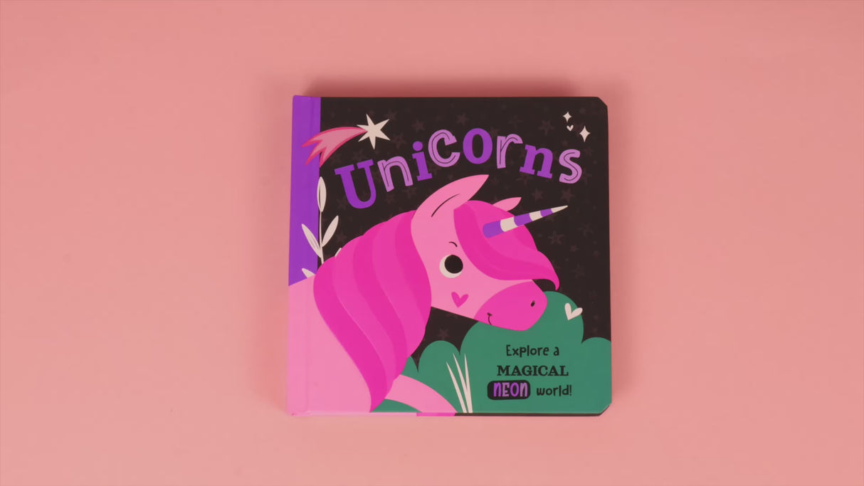 Unicorns - High Contrast Neon Board Book