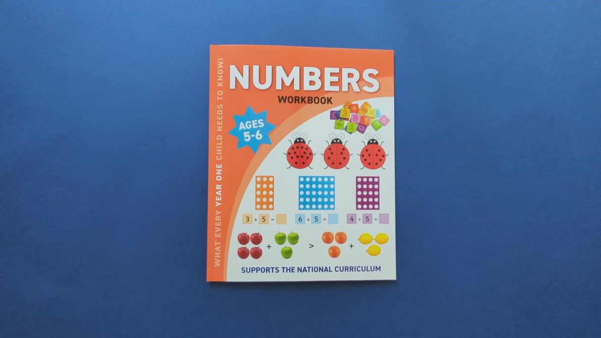 Children's Numbers Workbook – Year One Ages 5 to 6 Years