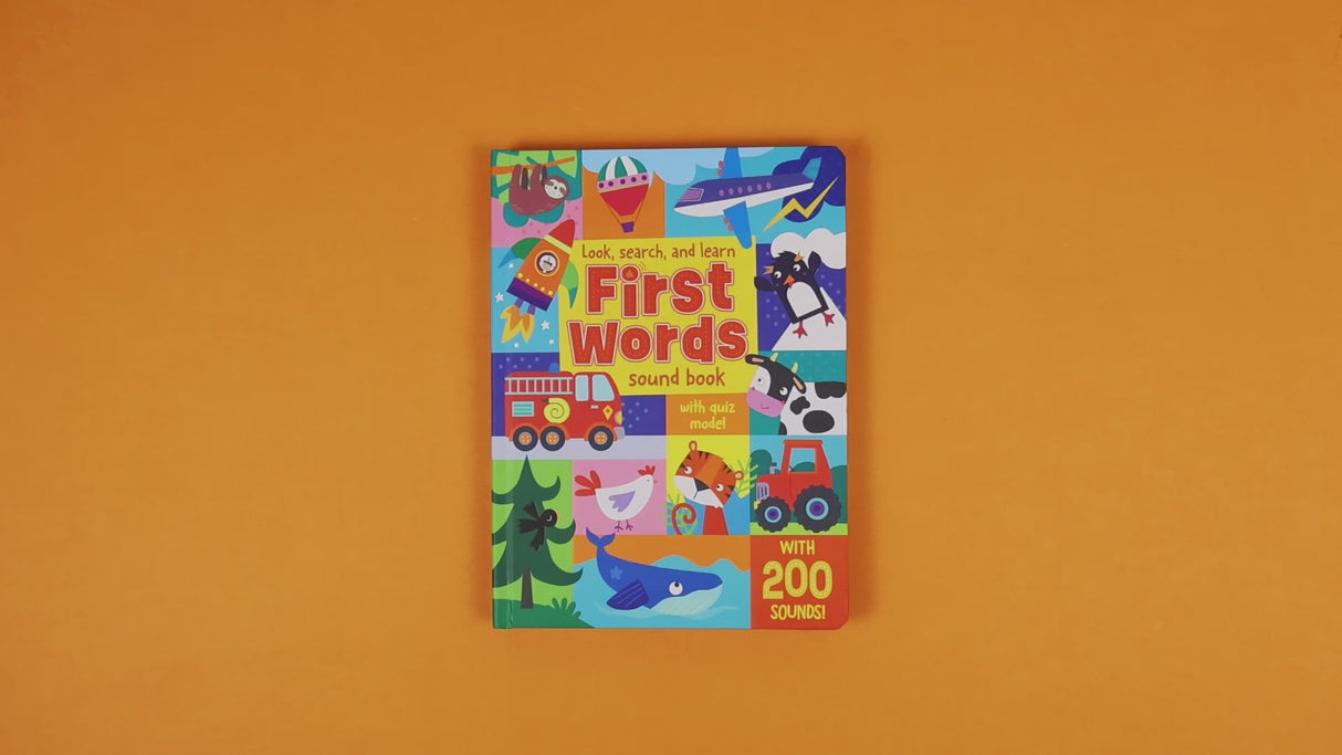 Look, Search and Learn First Words Sound  Book - Includes 350 Sounds