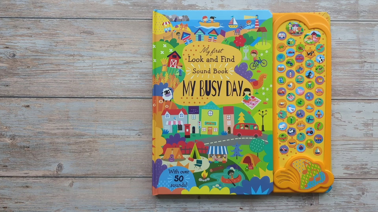 My First Look and Find Busy Day - Children's 50 Button Sound Book