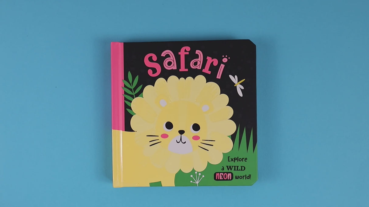 Safari - High Contrast Neon Board Book