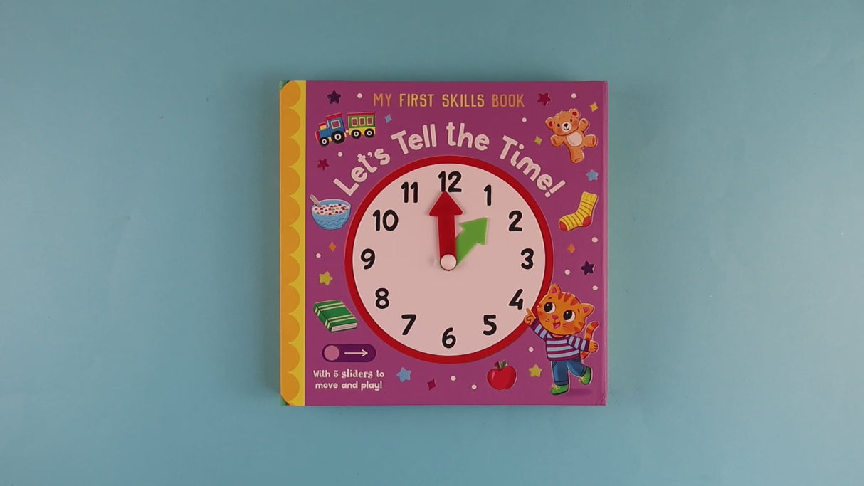 Let’s Tell The Time Activity Book - With 5 Sliders to Move and Play