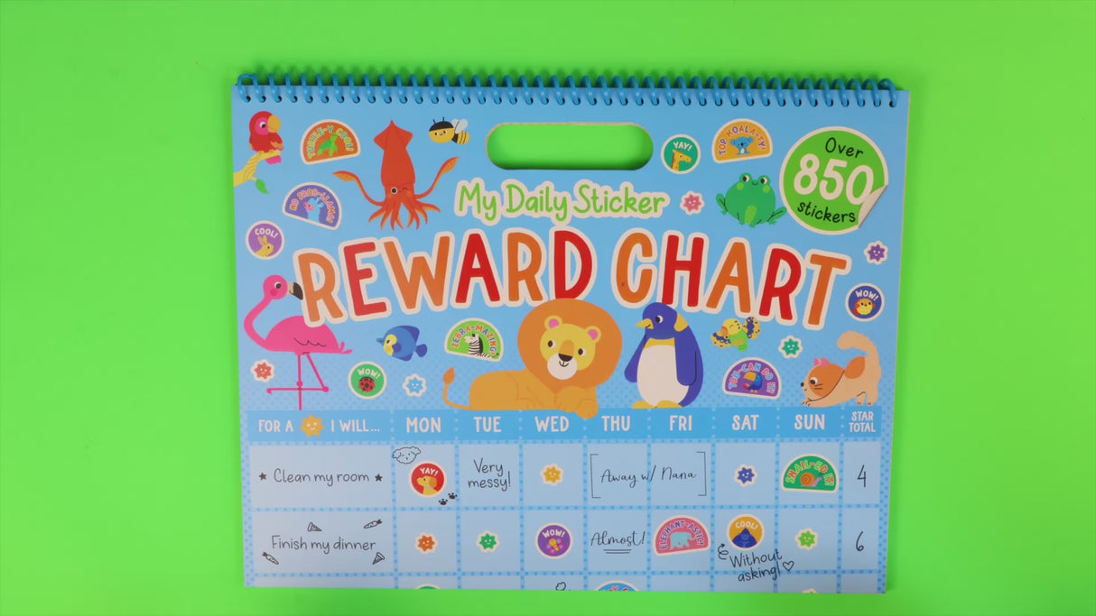 Children's Sticker Reward Chart - Animals